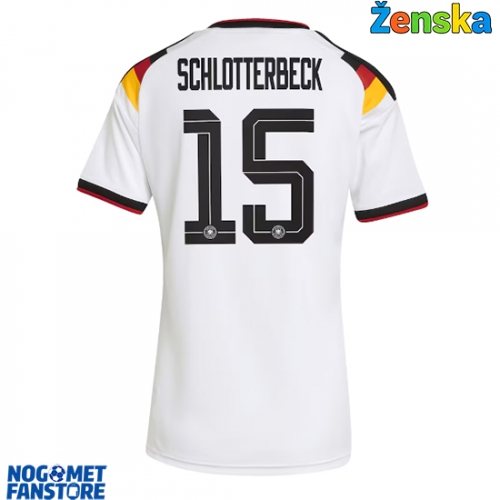Njemačka Nico Schlotterbeck #15 Domaci Dres za Ženska SP 2026 Kratak Rukav